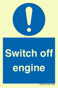 Switch off engine